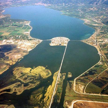 Aerial photo of the canal at Etoliko, ETOLIKO (Town) IERA POLIS MESSOLONGIOU