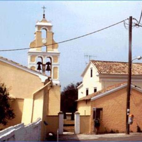 Gastouri, church with the typical corcyrean campanile, GASTOURI (Village) CORFU