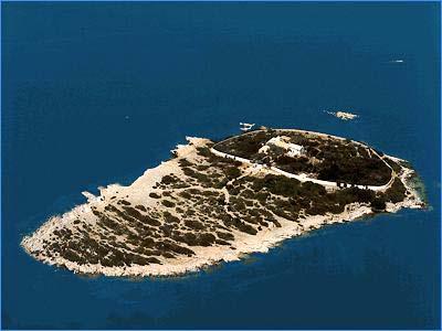 Panagia, aerial photo PANAGIA (Small island) PAXI