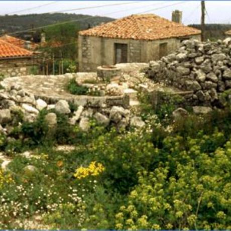 Anogi, the huge slabs of stone from the mediaeval settlement, ANOGI (Village) ITHAKI