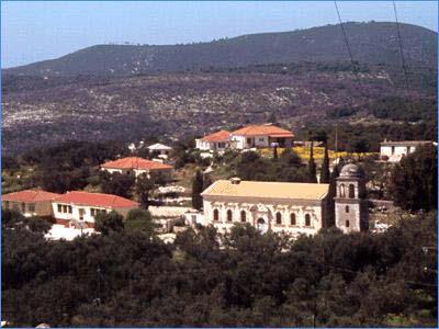Keri, view of the settlement with the church KERI (Village) ZAKYNTHOS