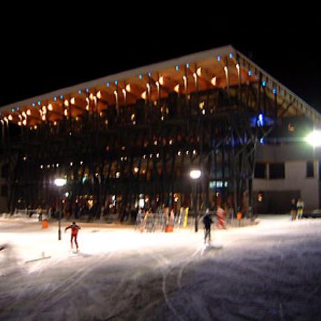 Parnassos Ski Centre, a night photo, FTEROLAKKA (Ski centre) PARNASSOS