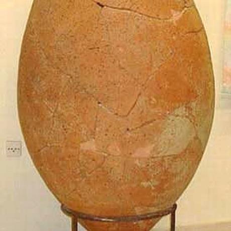 Tzanata, mycenean pronged bottom jar from the vaulted tomb at Tzanata (1350-1100 BC), TZANATA (Settlement) KEFALLONIA