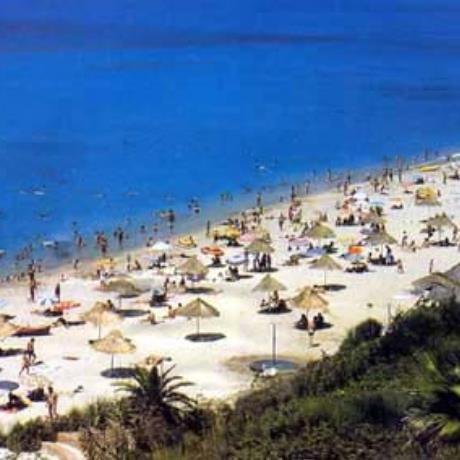 Kanali, the sandy organised beach, KANALI (Small town) ZALONGO