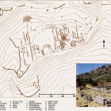 Cassope, ground plan of the archaeological site, KASSOPI (Archaeological site) EPIRUS
