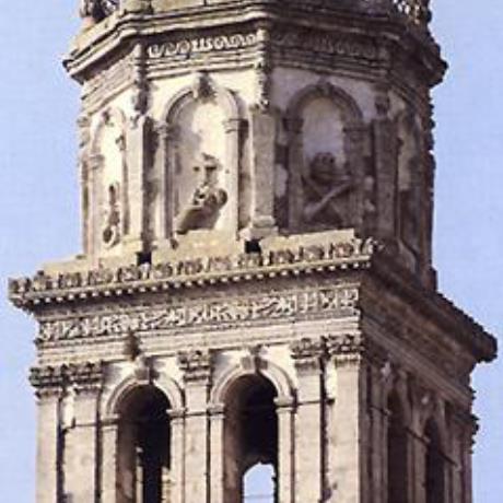 Kiliomeno, Ag. Nikolaos church stone-carved bell-tower of 1893, KILIOMENO (Village) ZAKYNTHOS