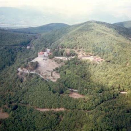 Moni Koronis, aerial photo, MONI KORONIS (Monastery) KARDITSA