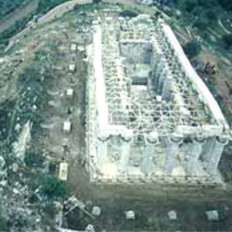 Vasses ancient sanctuary, the temple of Epikourios Apollo (420 b.C.), of Iktinos architect, of dorian, ionian & corinthian order, BASSAE (Ancient sanctuary) ILIA