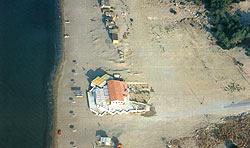 Aerial view of Thines, the seashore of Vartholomio town  VARTHOLOMIO (Small town) ILIA