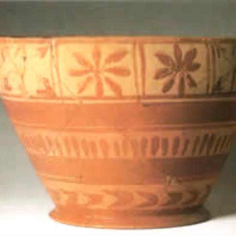 Thermi,  a ceramic pot found in the ancient cemetery, THERMI (Ancient city) THESSALONIKI