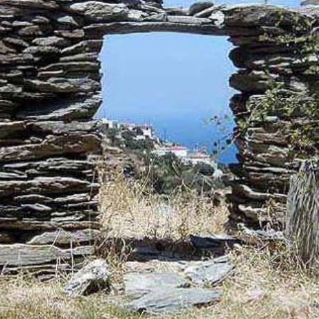 Syneti, architectural remnants, SYNETI (Village) ANDROS