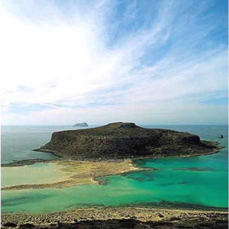 A panoramic view of the peninsula of Gramvoussa extending in the Cretan Sea, GRAMVOUSSA (Peninsula) CHANIA