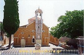 Agios Georgios church, a replica of Nea Moni, is octagonal & has a cupola AGIOS GEORGIOS SYKOUSSA (Village) CHIOS