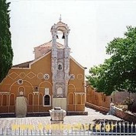 Agios Georgios church, a replica of Nea Moni, is octagonal & has a cupola, AGIOS GEORGIOS SYKOUSSA (Village) CHIOS