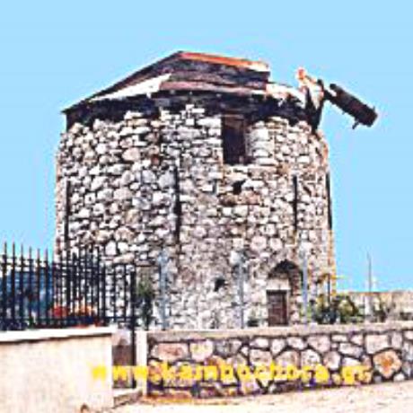 Agios Georgios Sykoussa, 2 stone windmills have been preserved, AGIOS GEORGIOS SYKOUSSA (Village) CHIOS