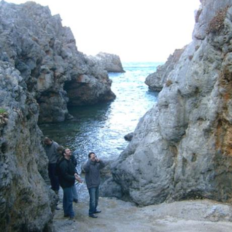 Taking photos of rocky formation of the coast, DIRFYS (Municipality) EVIA