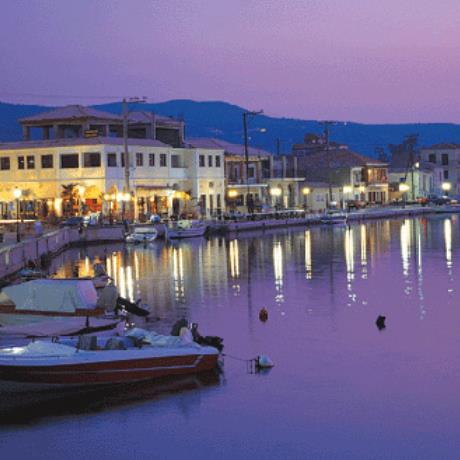 A night view of Lefkada capital town, LEFKADA (Town) IONIAN ISLANDS