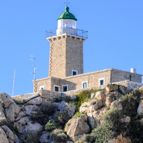 Malagavi cape lighthouse, one of the oldest stone lighthouses, HERAION (Ancient sanctuary) LOUTRAKI-PERACHORA