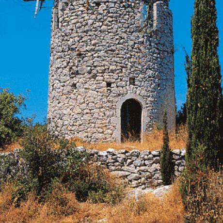 Kavalos, the half-ruined 'Kospetos' windmill, KAVALOS (Settlement) LEFKADA