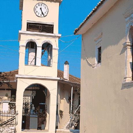Karya, Agios Spyridonas church (19th c.), one of the most significant churches at Karya, KARYA (Small town) LEFKADA