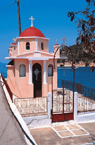 Meganissi, a little church on the island MEGANISSI (Island) IONIAN ISLANDS