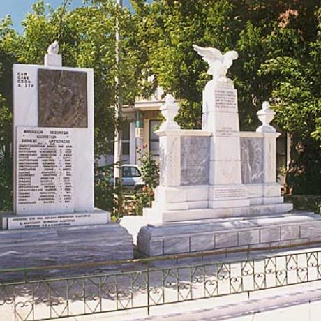 Klitoria, a war memorial established in the central square of the village, KLITORIA (Village) KALAVRYTA