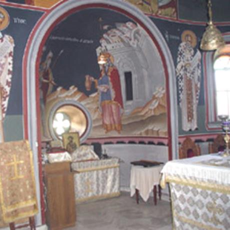 Monastery of the Virgin at Agarathos, interior part of the temple, MONI AGARATHOU (Monastery) THRAPSANO