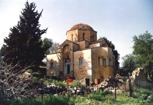 Dionyssos, St. Nikolaos Neos at Kampia byzantine monastery - katholikon (church) DIONYSSOS (Village) ORCHOMENOS