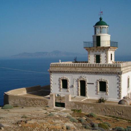 Megalo Livadi, the Spathi cape lighthouse was built in 1901, MEGALO LIVADI (Settlement) SERIFOS