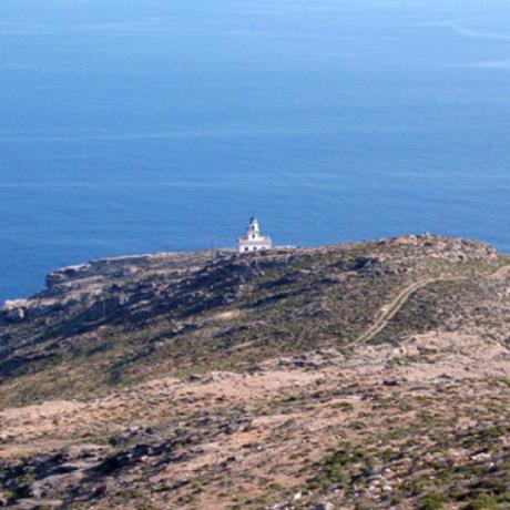 Megalo Livadi, the Spathi cape with a lighthouse on top of it, MEGALO LIVADI (Settlement) SERIFOS