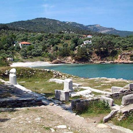 Alyki - there are ruins of a temple of the 6th and the 5the c. b.C., ALYKI (Settlement) THASSOS