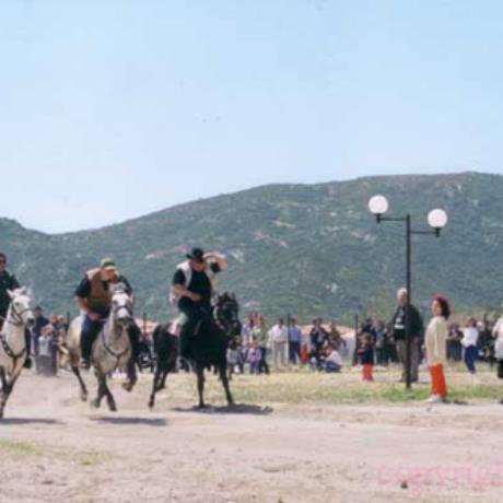 Paralia Sykias, a thrilling snap-shot of St George horse race, SYKIA BEACH (Settlement) HALKIDIKI