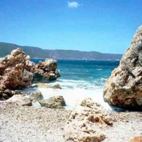 Agios Ioannis, rocks at the beach, AGIOS IOANNIS (Village) ITHAKI