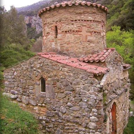 Atsicholos,  St. Andreas of Gortyna (11th c.), built next to the archaelogical site, ATSICHOLOS (Village) GORTYS