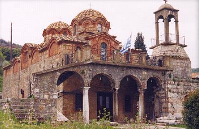 Leontari, Church of the Holy Apostles (14th c.) - located in the central square, it is a masterpiece of the byzantine architectural style  LEONTARI (Village) FALESSIA