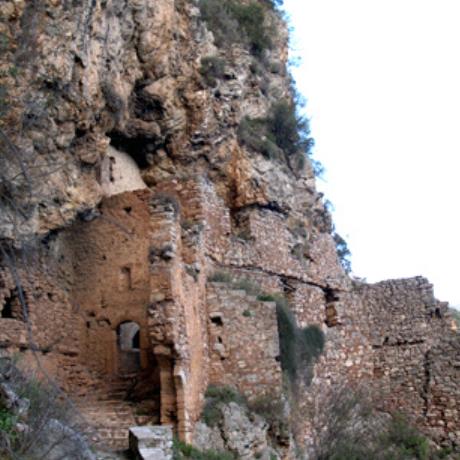 Atsicholos, Monastery Kalamiou - the old monastery was constructed in the 15th c., ATSICHOLOS (Village) GORTYS