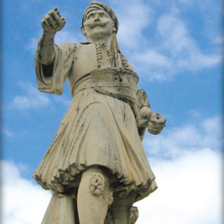 Levidi, the A. Striftobolas 1821 Revolution chieftain statue , LEVIDI (Small town) MANTINIA