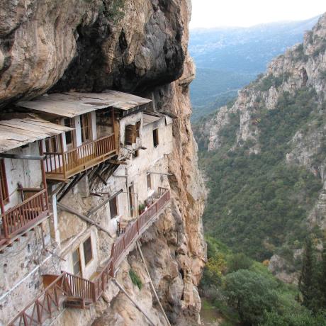 View to Loussios gorge from Timios Prodromos monastery, MONI AGIOU IOANOU PRODROMOU (Monastery) STEMNITSA