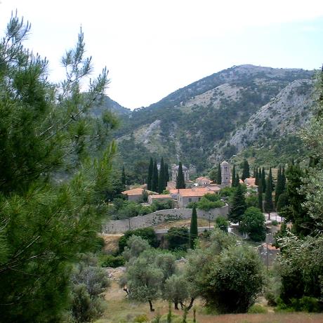 View to the NEA MONI Monastery, NEA MONI (Monastery) CHIOS