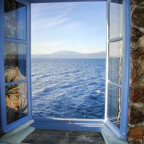 House Window in Hydra, HYDRA (Island) GREECE