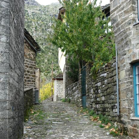 Made of stone: View of an alley in Tsepelovo, TSEPELOVO (Village) IOANNINA