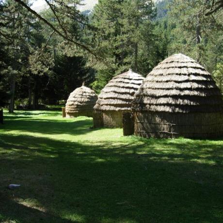 Open-air museum of the Sarakatsani folklife. View of the huts.   , ILIOCHORI (Village) IOANNINA