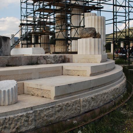 The tholos of Asklepieion at Epidaurus under restoration, ASKLEPIEION OF EPIDAURUS (Ancient sanctuary) ARGOLIS