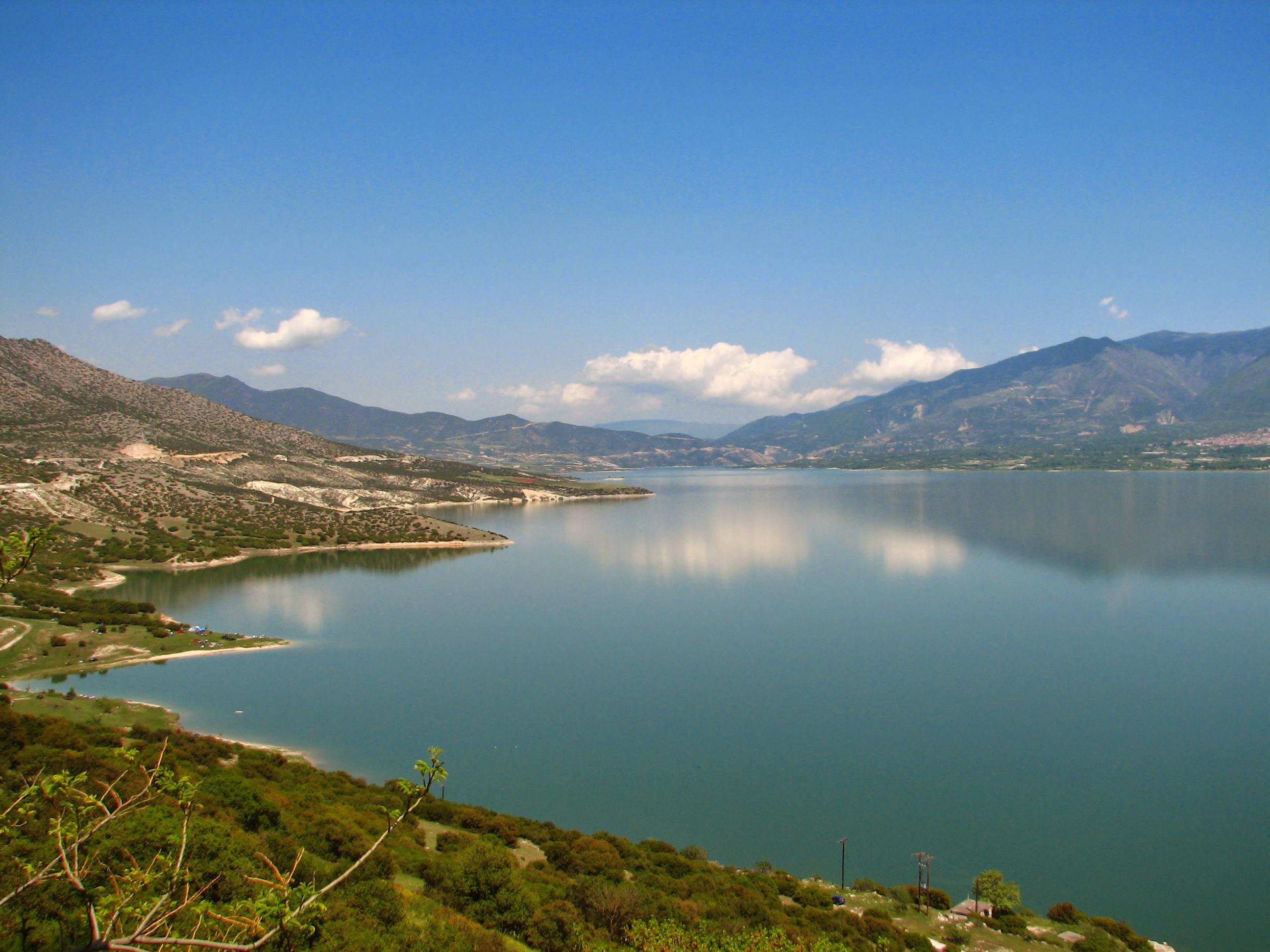 View to Polyfytos artificial lake from Neraida NERAIDA (Village) KOZANI