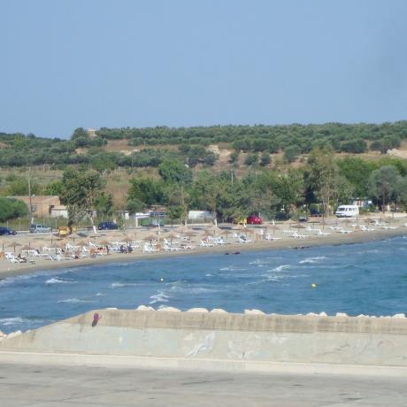 The beach beside the port of Kyllini, KYLLINI (Village) ILIA