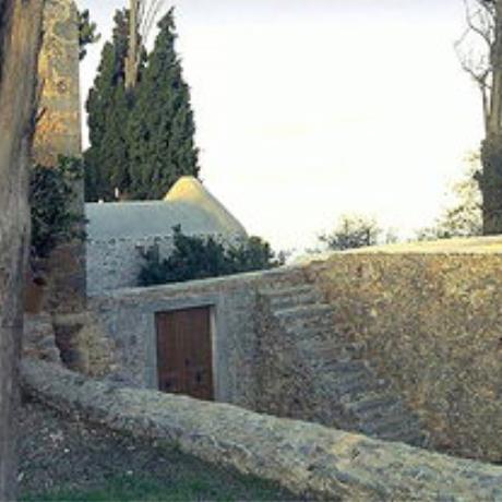 A courtyard in the Aretiou Monastery in Mirabelo, MONI ARETIOU (Monastery) NEAPOLI