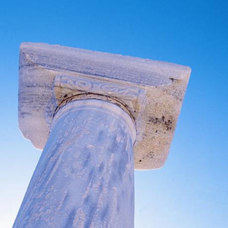 Column from the three-aisled basilica of Agios Stefanos, AGIOS STEFANOS (Settlement) KOS