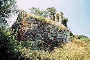The Byzantine church of Agios Georgios near the Roman ruins, Nopigia NOPIGIA (Settlement) MYTHIMNA