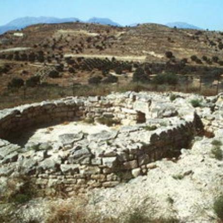 The Minoan tomb circa 1700 B.C. in Kamilari, KAMILARI (Village) TYMBAKI