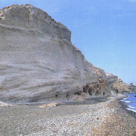 The moonscape of Aspri Ammos beach, ASPRI AMMOS (Beach) NISSYROS